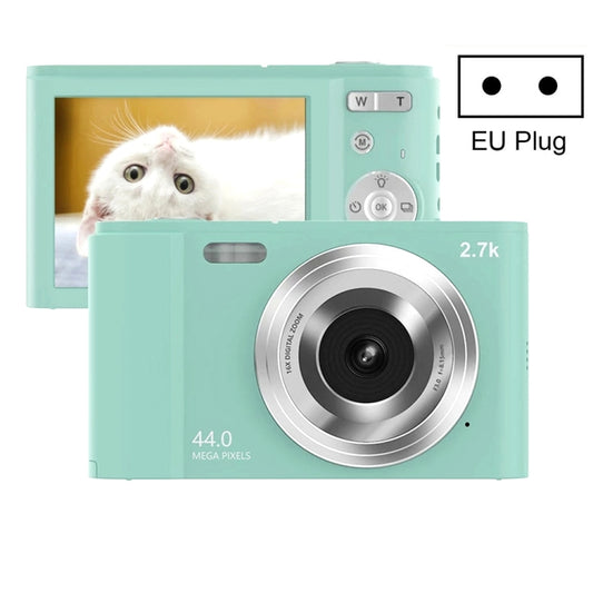 DC302 2.88 inch 44MP 16X Zoom 2.7K Full HD Digital Camera Children Card Camera, EU Plug (Green) - Children Cameras by PMC Jewellery | Online Shopping South Africa | PMC Jewellery | Buy Now Pay Later Mobicred