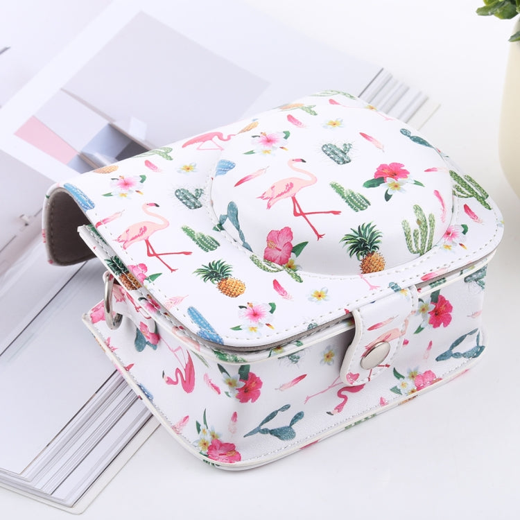 Cactus Flamingo Pattern Full Body Camera PU Leather Case Bag with Strap for FUJIFILM instax mini 9 / mini 8+ / mini 8 - free shipping - PMC TechLife - Order now!