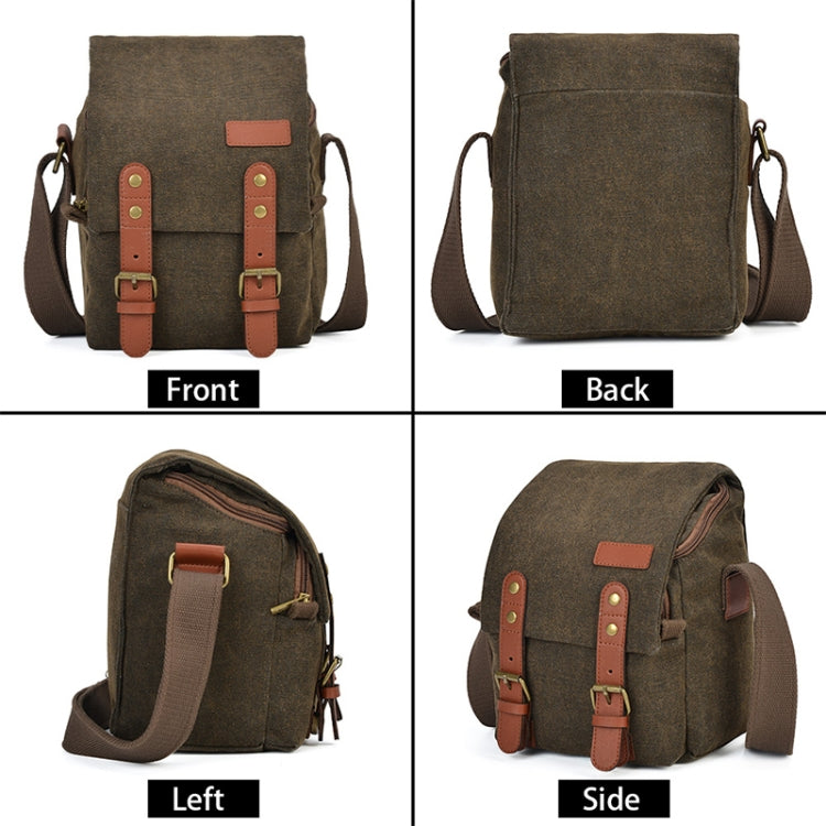 CADEN N1 Simple Retro Multifunctional Canvas Waterproof Digital Camera Photography Bag (Coffee) - free shipping - PMC TechLife - Order now!
