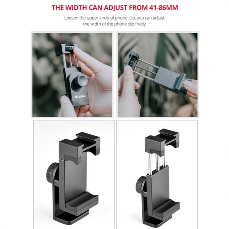 YELANGU L4X Camera Wheel Dolly + PC03 Phone Clamp with Remote, Load: 3kg - free shipping - PMC TechLife - Order now!