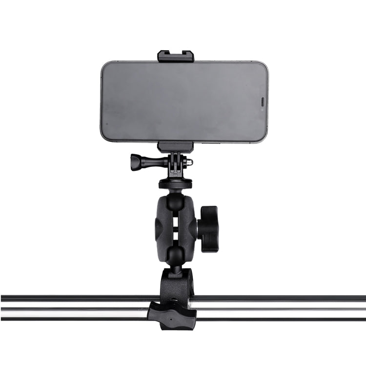 360 Rotation Adjustable Action Camera Clamp Plier Base Holder with Phone Clamp (Black) - Bicycle Handlebar Mount by PMC TechLife | Online Shopping South Africa | PMC TechLife | Buy Now Pay Later Mobicred