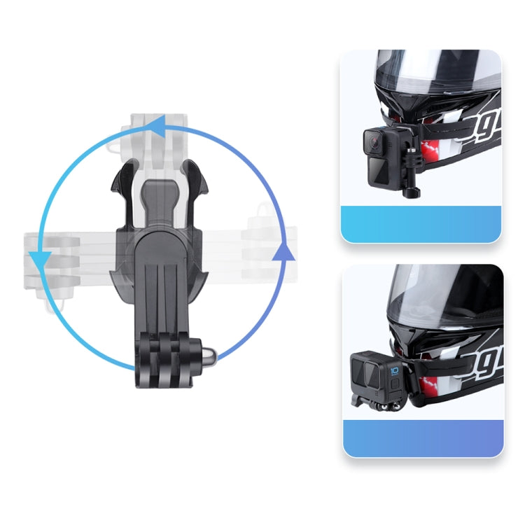 360 Degree Rotation J-Hook Buckle Mount (Black) - Helmet Mount by PMC TechLife | Online Shopping South Africa | PMC TechLife | Buy Now Pay Later Mobicred