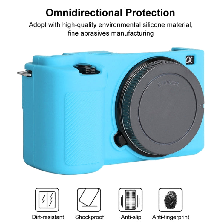 For Sony ZV-E10 Soft Silicone Protective Case (Blue) - free shipping - PMC TechLife - Order now!
