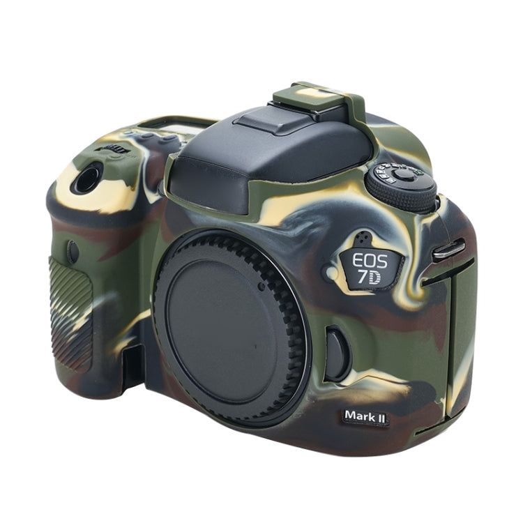 For Canon EOS 7D Mark II Soft Silicone Protective Case (Camouflage) - Protective Case by PMC Jewellery | Online Shopping South Africa | PMC Jewellery | Buy Now Pay Later Mobicred