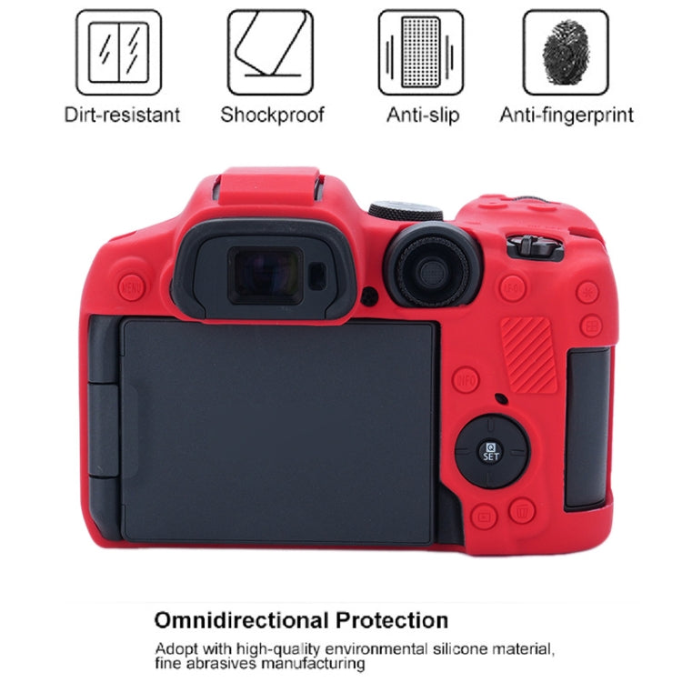 For Canon EOS R7 Soft Silicone Protective Case (Red) - Protective Case by PMC TechLife | Online Shopping South Africa | PMC TechLife | Buy Now Pay Later Mobicred