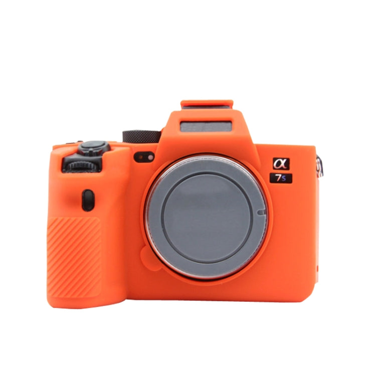 For Sony  A7S III / A7S3 Soft Silicone Protective Case(Orange) - Protective Case by PMC TechLife | Online Shopping South Africa | PMC TechLife | Buy Now Pay Later Mobicred