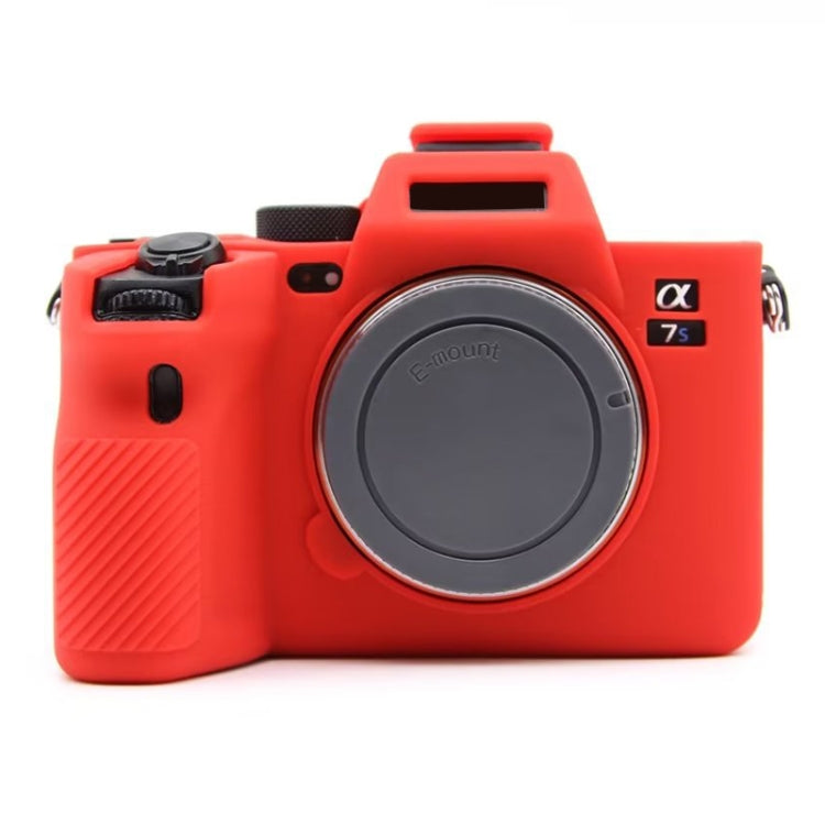For Sony  A7S III / A7S3 Soft Silicone Protective Case(Red) - free shipping - PMC TechLife - Order now!