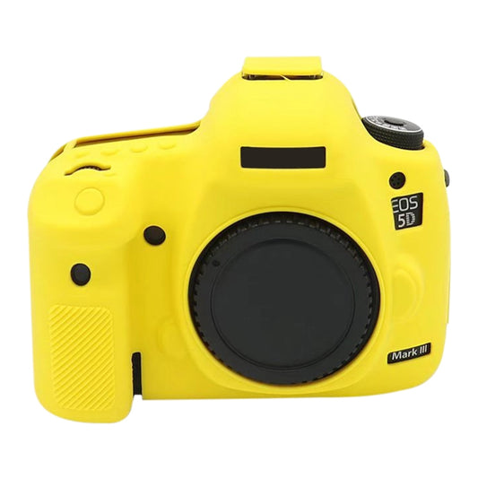 For Canon EOS 5DS Soft Silicone Protective Case (Yellow) - Protective Case by PMC Jewellery | Online Shopping South Africa | PMC Jewellery | Buy Now Pay Later Mobicred