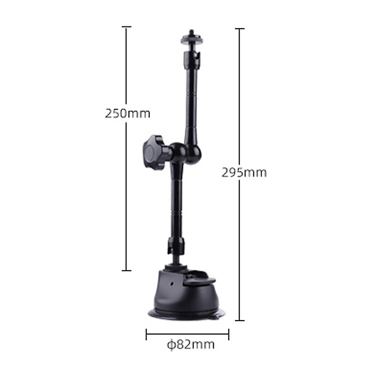 Single Suction Cup Articulating Friction Magic Arm Camera Mount (Black) - free shipping - PMC TechLife - Order now!