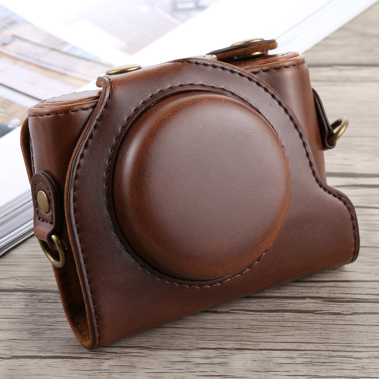 Full Body Camera PU Leather Case Bag with Strap for Sony DSC-HX90(Coffee) - free shipping - PMC TechLife - Order now!