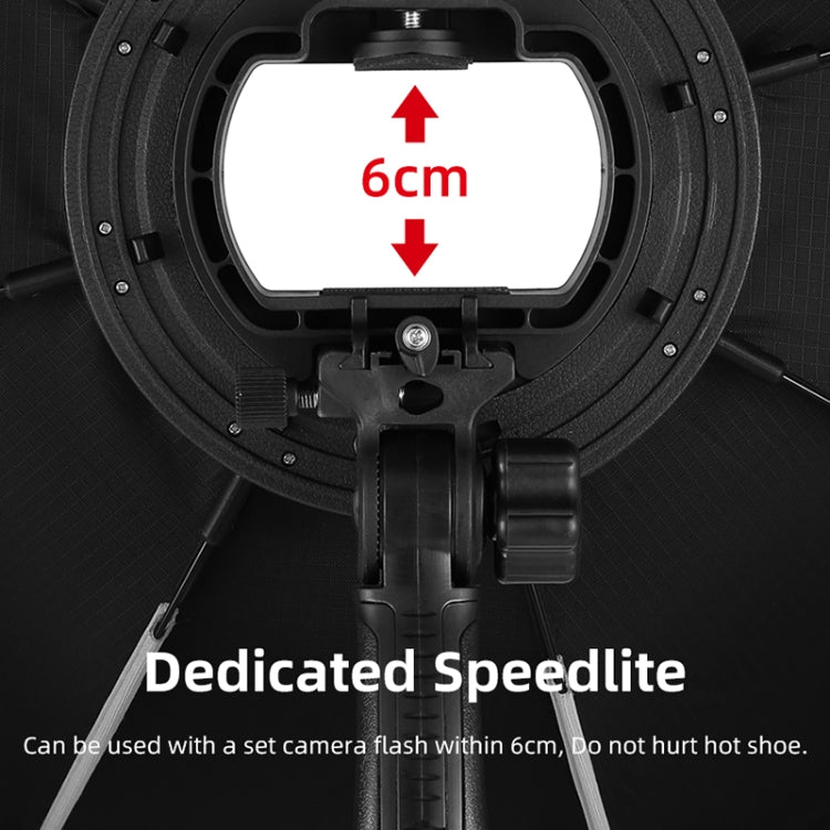 TRIOPO KS65 65cm Speedlite Flash Octagon Parabolic Softbox Diffuser with Bracket Mount Handle for Speedlite - free shipping - PMC TechLife - Order now!