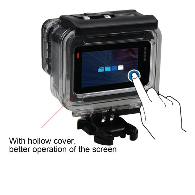 For GoPro HERO6 /5 Waterproof Housing Protective Case + Hollow Back Cover with Buckle Basic Mount & Screw - Waterproof Cases by PMC TechLife | Online Shopping South Africa | PMC TechLife | Buy Now Pay Later Mobicred