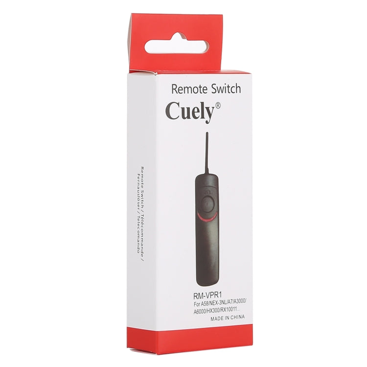 Cuely RM-VPR1 Remote Switch Shutter Release Cord for Sony A58 / NEX-3NL / A7 / A3000 / A6000 / HX300 / RX10011 - Shutter Release Cord by PMC Jewellery | Online Shopping South Africa | PMC Jewellery