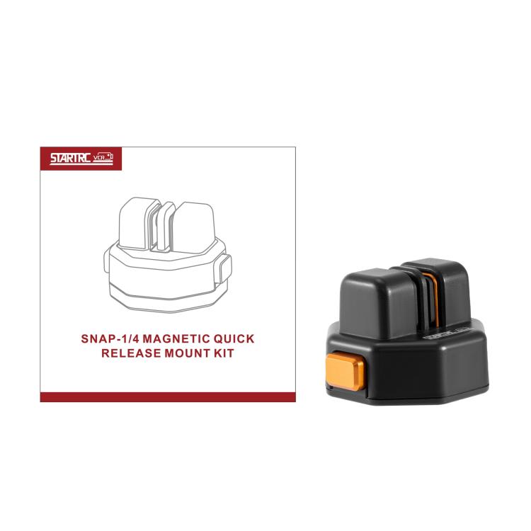 STARTRC VCR Snap-Mag Quick Release Base Mount Adapter For GoPro (Black) - free shipping - PMC TechLife - Order now!