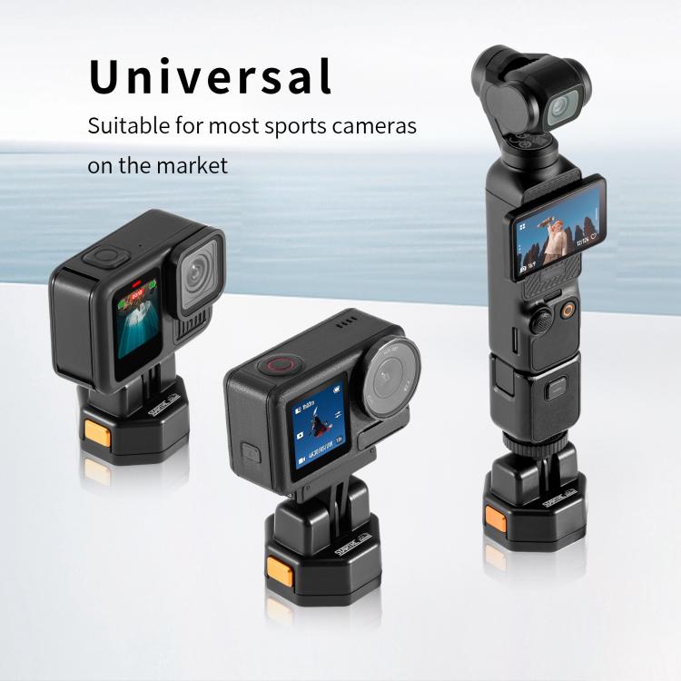 STARTRC VCR Snap-Mag Quick Release Base Mount Adapter For GoPro (Black) - free shipping - PMC TechLife - Order now!