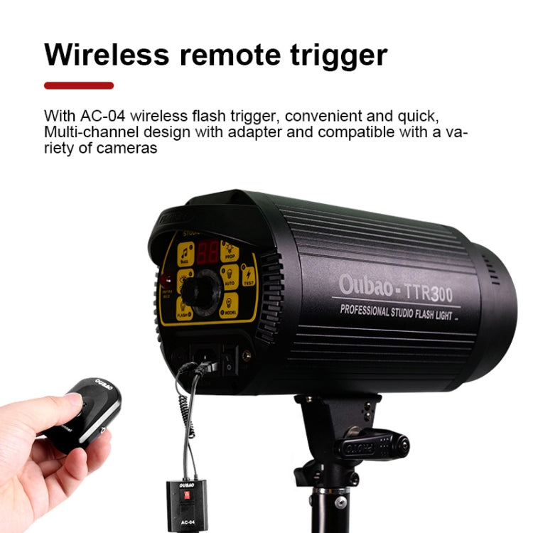 TRIOPO Oubao TTR300W Studio Flash with E27 150W Light Bulb - free shipping - PMC TechLife - Order now!