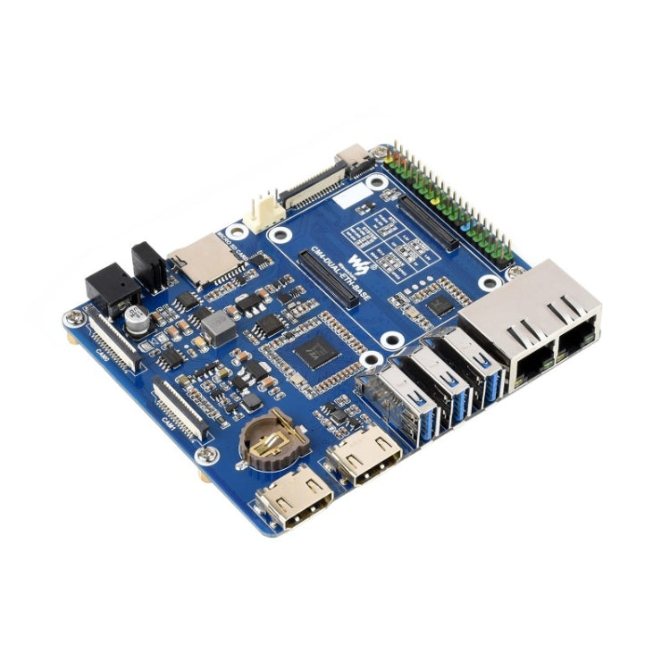 Waveshare Compute Module Dual Gigabit Ethernet Base Board for Raspberry Pi CM4 - free shipping - PMC Jewellery - Order now!