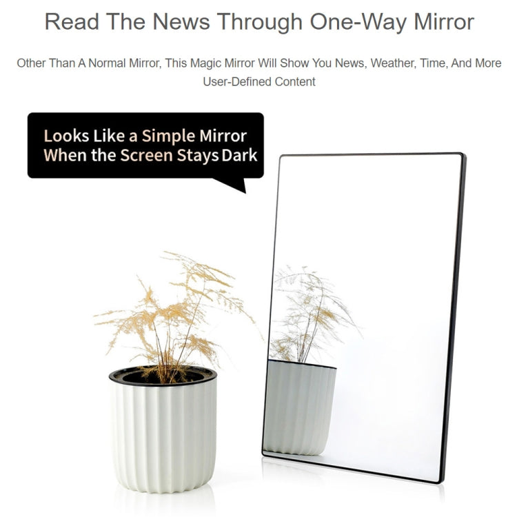 Waveshare 13.3 inch Magic Mirror, Voice Assistant, Touch Control(US Plug) - free shipping - PMC Jewellery - Order now!