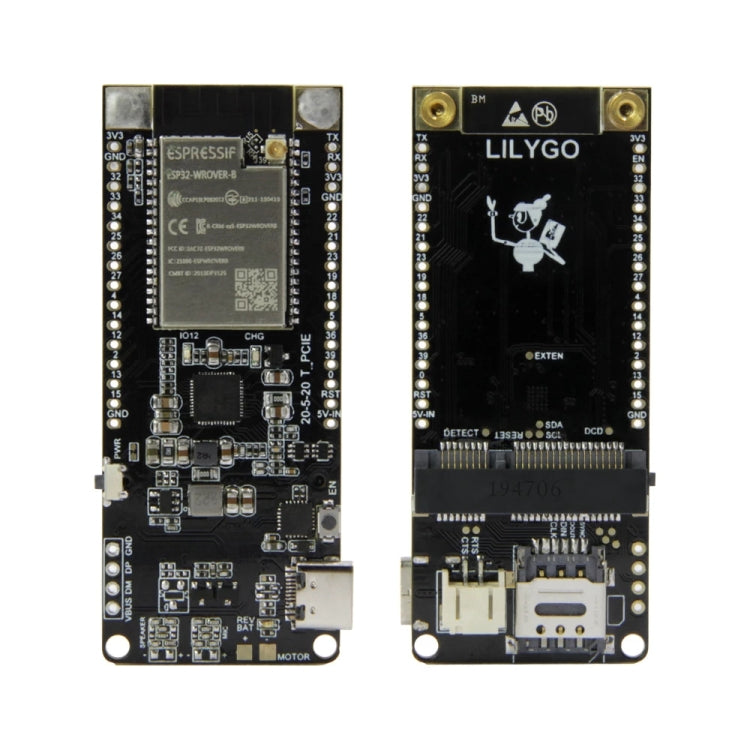 TTGO T-PCIE ESP32-WROVER-B AXP192 Chip WiFi Bluetooth Nano Card SIM Series Module 4MB Hardware Composable Development Board - Module by TTGO | Online Shopping South Africa | PMC Jewellery | Buy Now Pay Later Mobicred