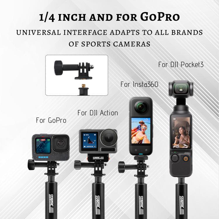 STARTRC 1.3m Handheld Extendable Pole Monopod (Black) - free shipping - PMC TechLife - Order now!