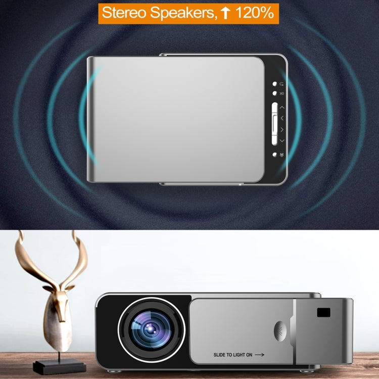 T6 3500ANSI Lumens 1080P LCD Mini Theater Projector, Standard Version, EU Plug (Silver) - LED Projector by PMC Jewellery | Online Shopping South Africa | PMC Jewellery | Buy Now Pay Later Mobicred