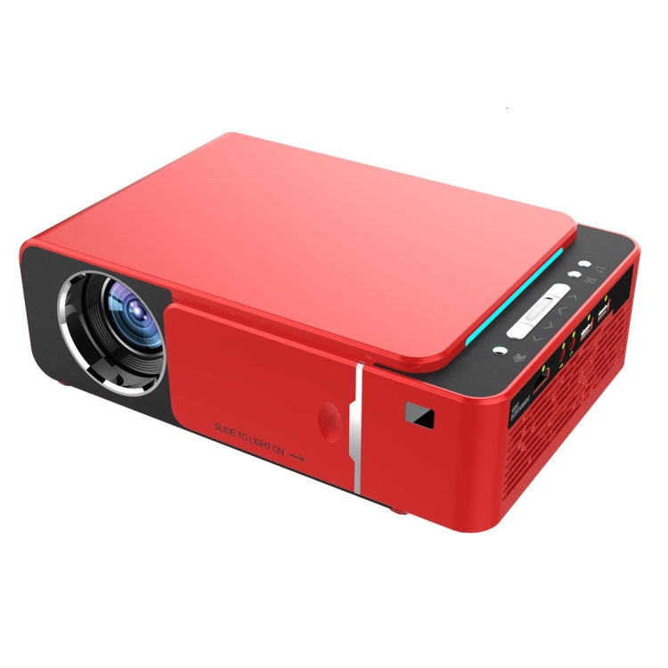 T6 3500ANSI Lumens 1080P LCD Mini Theater Projector, Standard Version, UK Plug(Red) - LED Projector by PMC Jewellery | Online Shopping South Africa | PMC Jewellery | Buy Now Pay Later Mobicred