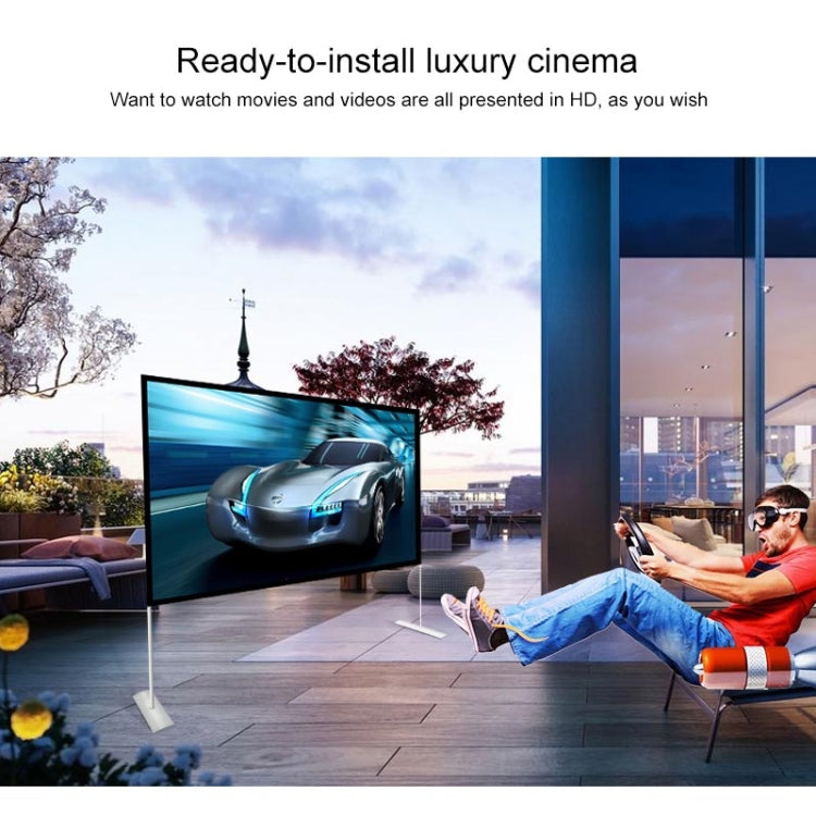 Outdoor Bracket Folding Polyester Projector Film Curtain, Size:84 inch (16:9) - free shipping - PMC Jewellery - Order now!