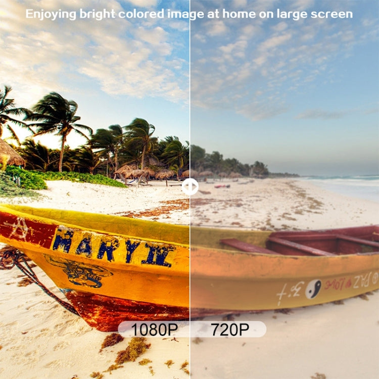 Cheerlux C9 1920x1080P HD Android Smart Projector, Support HDMI x 2 / USB x 2 / VGA / AV(Black) - LED Projector by Cheerlux | Online Shopping South Africa | PMC TechLife | Buy Now Pay Later Mobicred