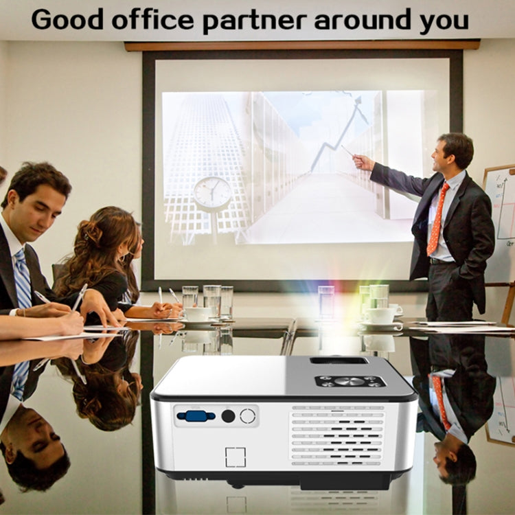 Cheerlux C9 1280x720 720P HD Smart Projector, Support HDMI x 2 / USB x 2 / VGA / AV(White) - LED Projector by Cheerlux | Online Shopping South Africa | PMC Jewellery | Buy Now Pay Later Mobicred