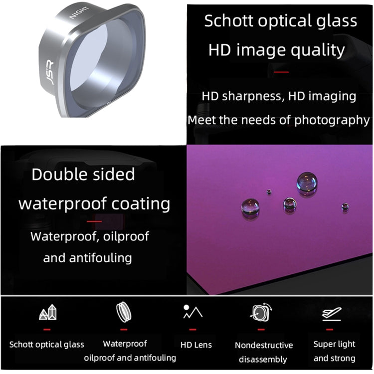 JSR FPC KS ND4 Lens Filter for DJI FPV, Aluminum Alloy Frame - free shipping - PMC TechLife - Order now!