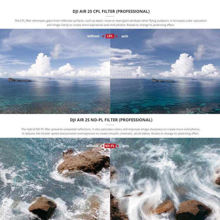 PGYTECH  P-16B-060 UV Lens Filter for DJI Air 2S - free shipping - PMC TechLife - Order now!