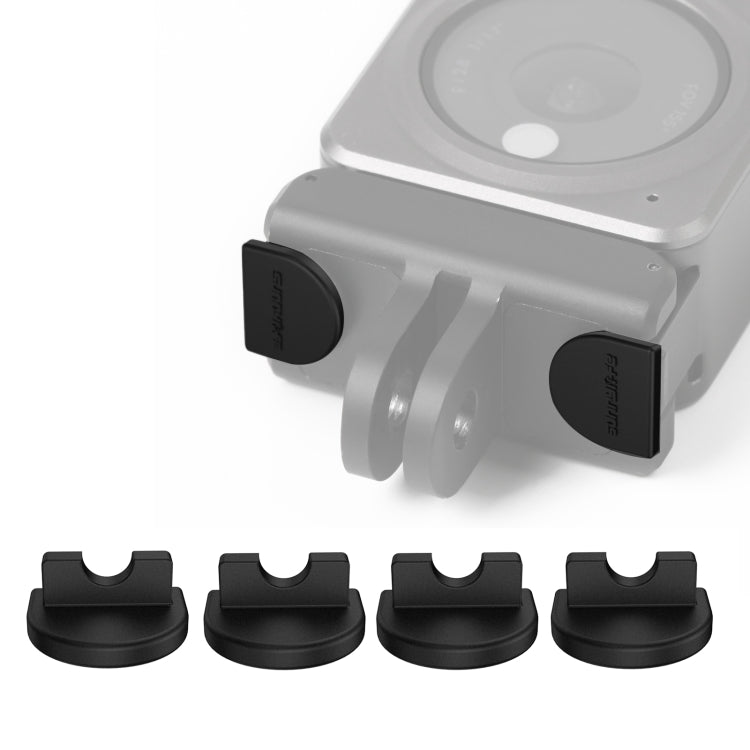 Sunnylife DC339 4 PCS Silicone Anti-release Plug for DJI Action 2 (Black) - Other by Sunnylife | Online Shopping South Africa | PMC TechLife | Buy Now Pay Later Mobicred