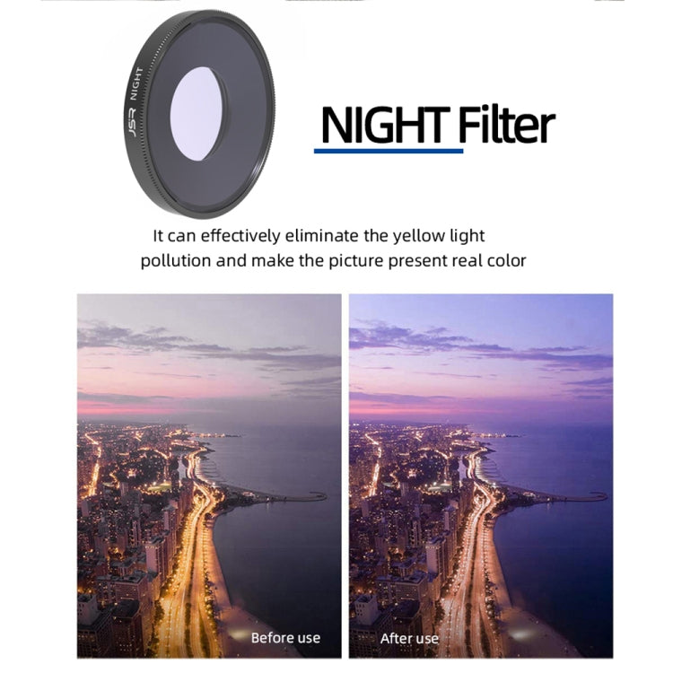 JSR NIGHT Lens Filter For DJI Osmo Action 3 -  by JSR | Online Shopping South Africa | PMC Jewellery | Buy Now Pay Later Mobicred