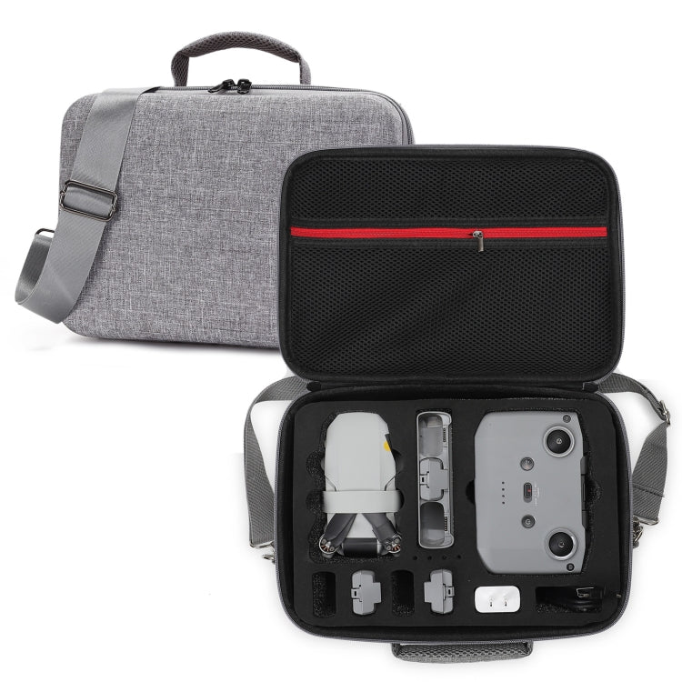 For DJI Mini 2 SE Grey Shockproof Carrying Hard Case Shoulder Bag, Size: 29 x 19.5 x 12.5cm (Black) - Backpacks & Bags by PMC Jewellery | Online Shopping South Africa | PMC Jewellery | Buy Now Pay Later Mobicred