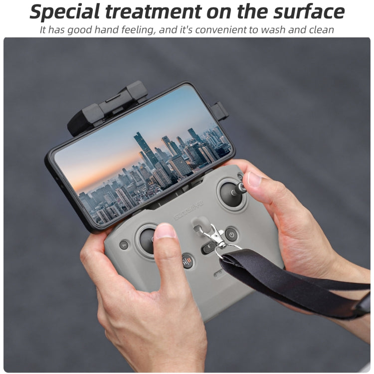 For DJI Neo / Mini 4 Pro / RC-N3 / RC-N2 / RC-N1 Sunnylife Controller Protective Cover Silicone Case with Neck Strap (Grey) - free shipping - PMC TechLife - Order now!