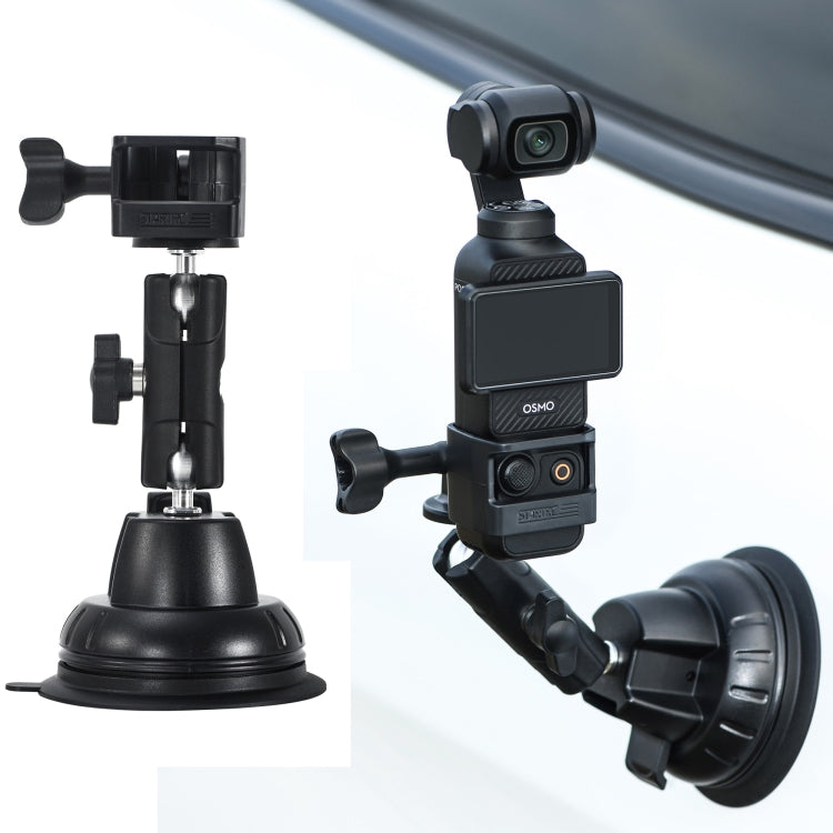 For DJI OSMO Pocket 3 STARTRC Suction Cup Holder Expansion Adapter Bracket (Black) - free shipping - PMC TechLife - Order now!