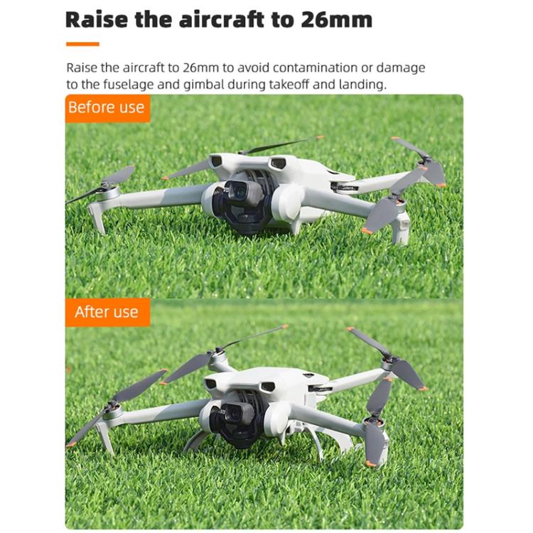 For DJI Mini 3 / 3 Pro BRDRC Folding Heightened Landing Gear Training Rack (Grey) - free shipping - PMC TechLife - Order now!