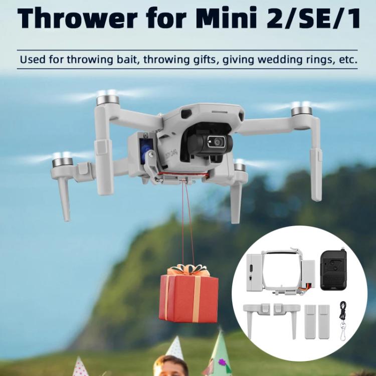 For DJI Mini 2 / Mavic Mini Air-Dropping System Thrower Parabolic (Grey) - free shipping - PMC TechLife - Order now!