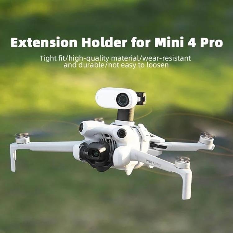 For DJI Mini 4 Pro BRDRC Action Camera Holder Bracket Adapter Drone Gimbal Extension Mount (Grey) - free shipping - PMC TechLife - Order now!