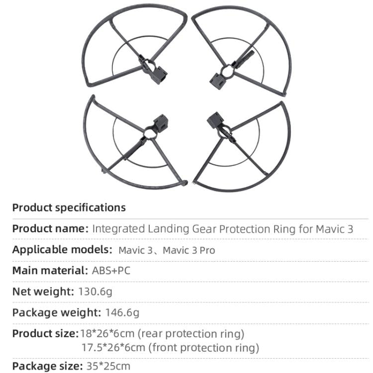 For DJI Mavic 3 / 3 Pro BRDRC Drone Propeller Protective Guard Anti-collision Ring (Grey) - free shipping - PMC TechLife - Order now!