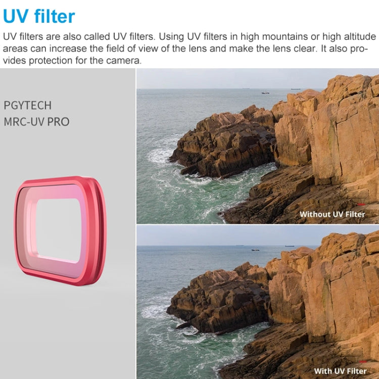 PGYTECH P-18C-010 MRC-UV Profession Diving Color Lens Filter for DJI Osmo Pocket - Lens Accessories by PGYTECH | Online Shopping South Africa | PMC Jewellery | Buy Now Pay Later Mobicred