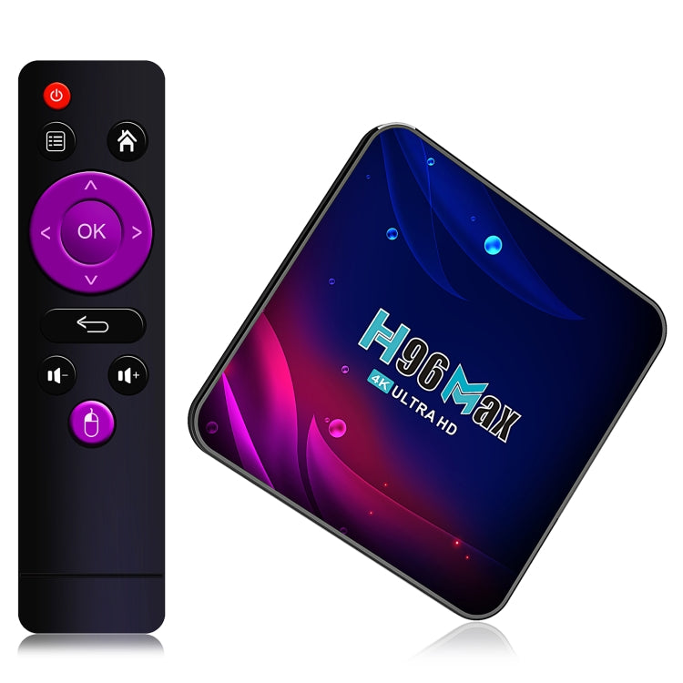 H96 Max V11 4K Smart TV BOX Android 11.0 Media Player with Remote Control, RK3318 Quad-Core 64bit Cortex-A53, RAM: 2GB, ROM: 16GB, Support Dual Band WiFi, Bluetooth, Ethernet, US Plug - RK3318 by PMC Jewellery | Online Shopping South Africa | PMC Jewellery | Buy Now Pay Later Mobicred