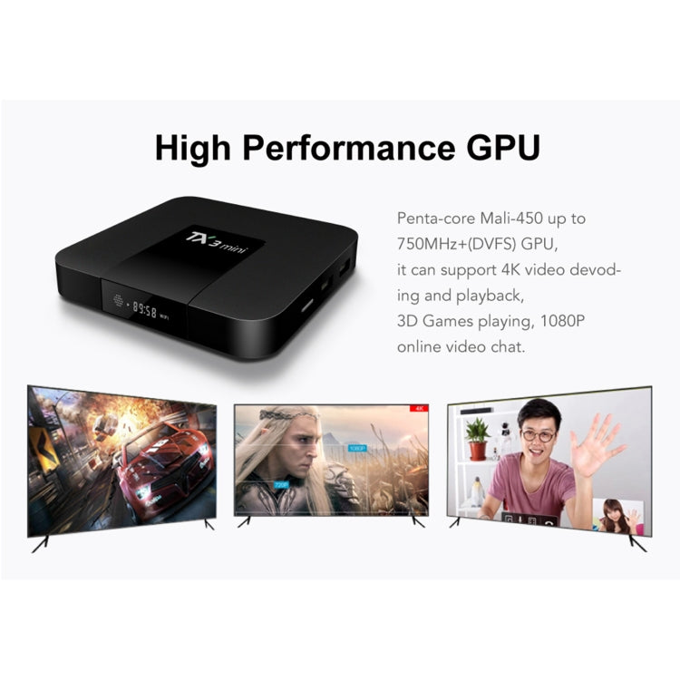 TX3 mini 4K HD Smart TV Box, Android 10.0, H616/H313 up to 1.2 GHz, Quad Core ARM Cortex-A53, 2GB + 16GB, Support 2.4G/5G WiFi, HDMI, AV, LAN, TF Card, UK Plug - Allwinner H6 by PMC Jewellery | Online Shopping South Africa | PMC Jewellery | Buy Now Pay Later Mobicred