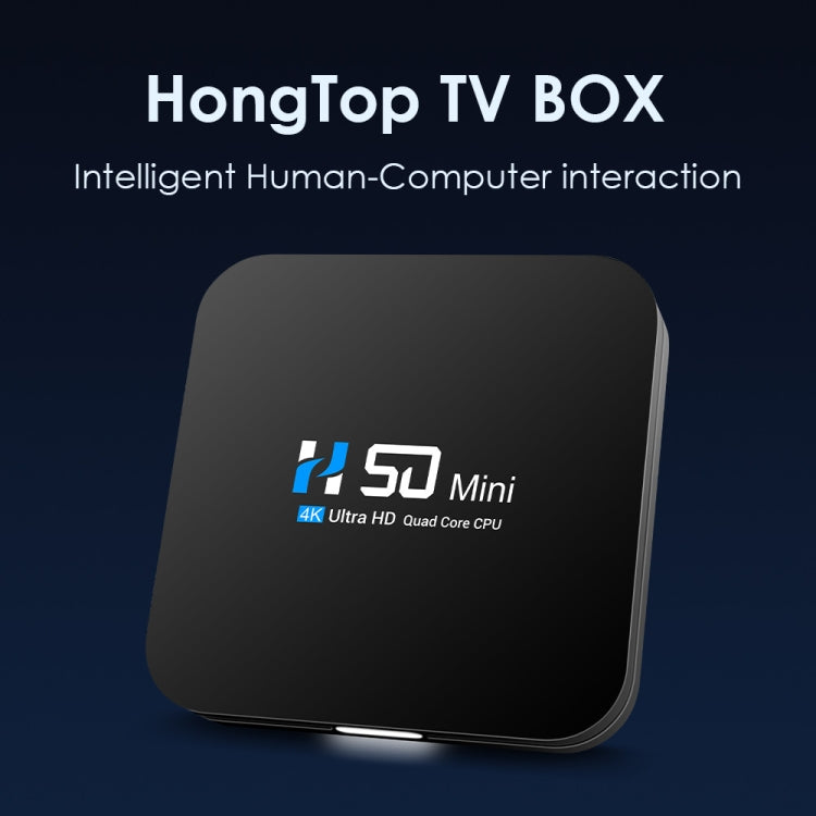 H50 Mini 4K Smart Network TV Box, Android 10.0, RK3318 Quad Core, 2GB+8GB, EU Plug - RK3318 by PMC Jewellery | Online Shopping South Africa | PMC Jewellery | Buy Now Pay Later Mobicred