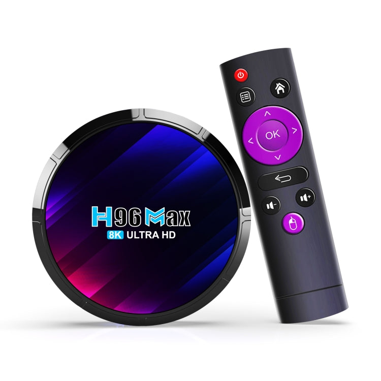 H96 Max 8K Ultra HD Smart TV Box Android 13.0 Media Player with Remote Control, RK3528 Quad-Core, 4GB+64GB(EU Plug) - RK3318 by PMC TechLife | Online Shopping South Africa | PMC TechLife