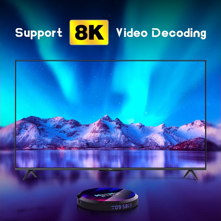 H96 Max 8K Ultra HD Smart TV Box Android 13.0 Media Player with Remote Control, RK3528 Quad-Core, 4GB+64GB(EU Plug) - RK3318 by PMC TechLife | Online Shopping South Africa | PMC TechLife