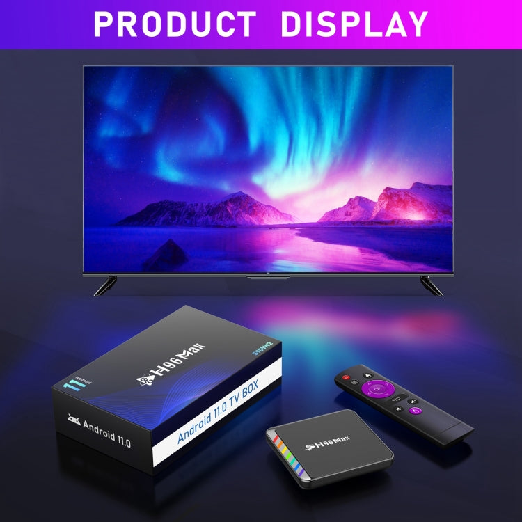 H96 Max W2 4K Ultra HD Android 11.0 Smart TV Box with Remote Control, Amlogic S905W2 Quad-Core, 2GB+16GB(UK Plug) - Amlogic S905 by PMC Jewellery | Online Shopping South Africa | PMC Jewellery | Buy Now Pay Later Mobicred