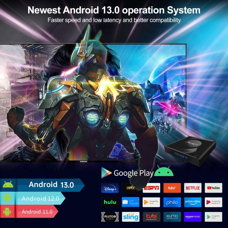 X88 Pro 13 Android 13.0 Smart TV Box with Remote Control, RK3528 Quad-Core, 4G+64GB (US Plug) - Others by PMC TechLife | Online Shopping South Africa | PMC TechLife