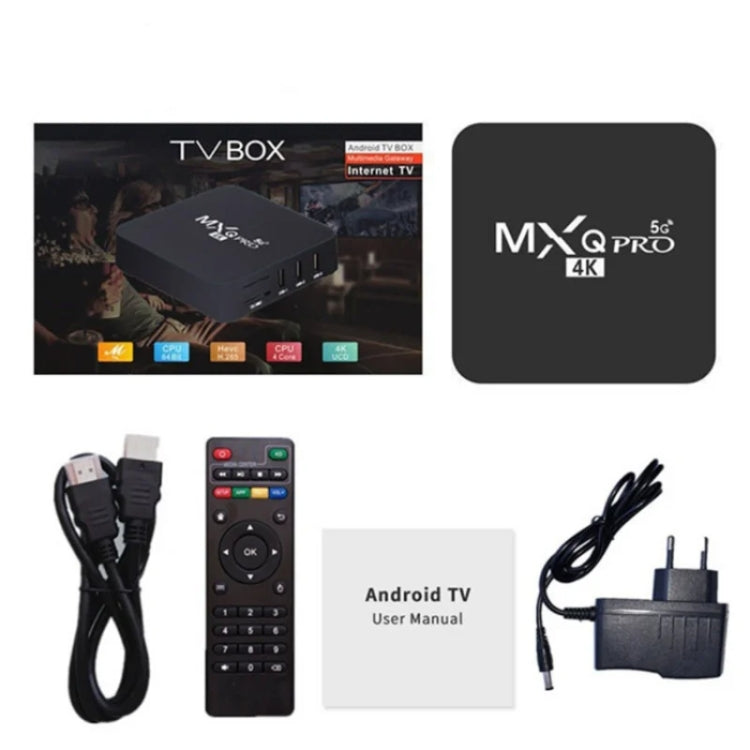 MXQ Pro 4K TV Box Rockchip RK3228A Quad Core CPU Android 7.1, 1GB+8GB wtih Remote Control, AU Plug - RK3228A by PMC TechLife | Online Shopping South Africa | PMC TechLife | Buy Now Pay Later Mobicred