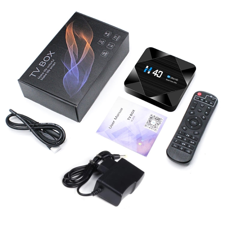 H40 4K Ultra HD Smart TV BOX Android 10.0 Media Player with Remote Control, Quad-core, RAM: 4GB, ROM: 32GB(AU Plug) - Amlogic S905 by PMC Jewellery | Online Shopping South Africa | PMC Jewellery | Buy Now Pay Later Mobicred